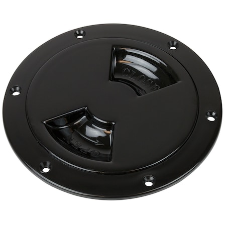 Sea-Dog Smooth Quarter Turn Deck Plate - Black - 6" 336165-1